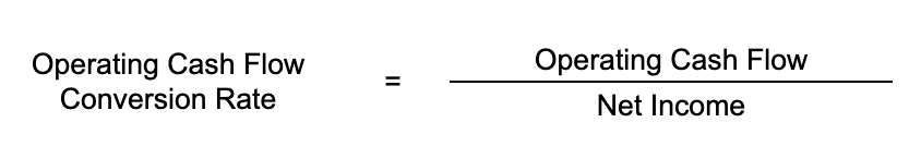 Operating Cash Flow Conversion Rate Formula