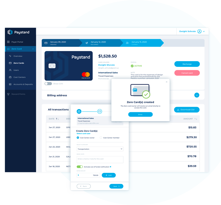 Zero Card from Paystand | Expense Management