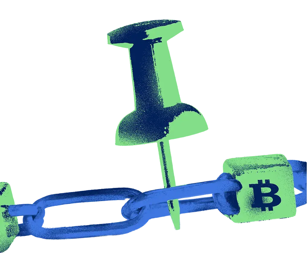 Small Pin on the Bitcoin Blockchain