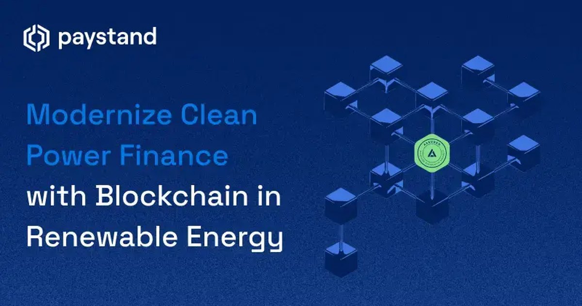 Modernize Clean Power Finance with Blockchain in Renewable Energy