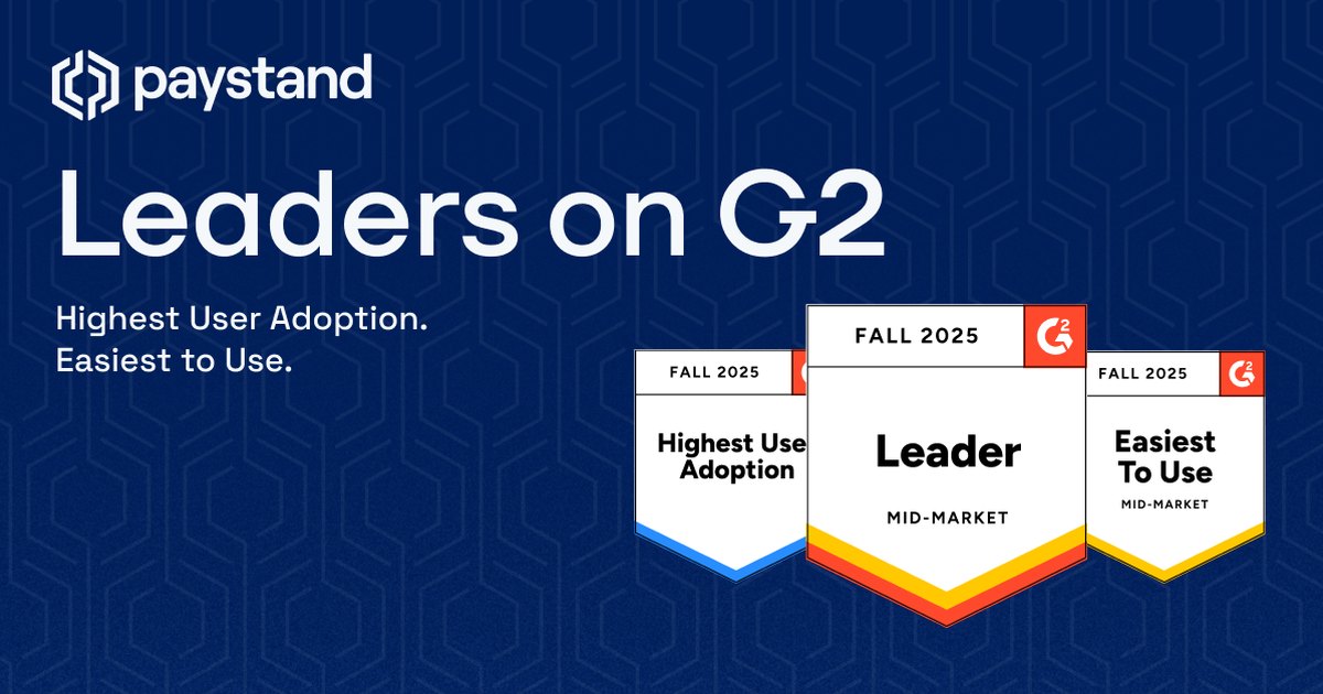 G2 Names Paystand a Leader in Mid-Market Accounts Receivable