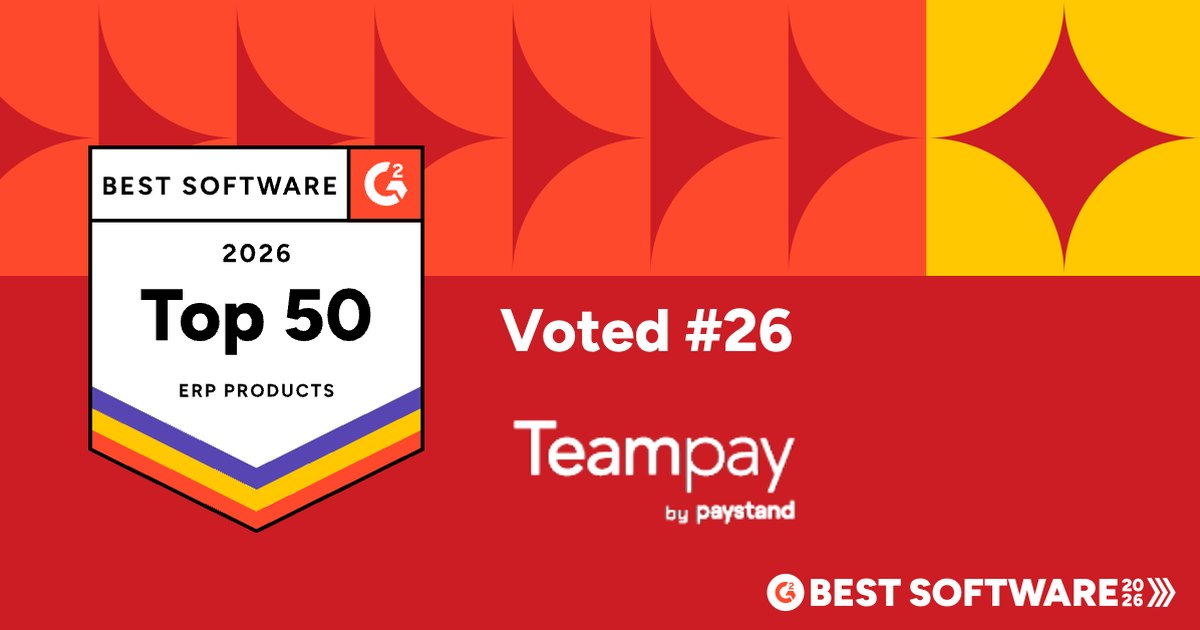 Teampay by Paystand Recognized in the 2026 G2 Best Software Awards